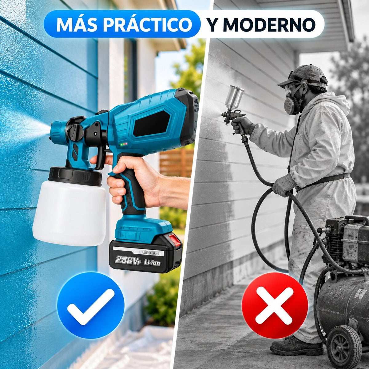 SprayMaster PRO™ – Pistola Inalámbrica de Pintura