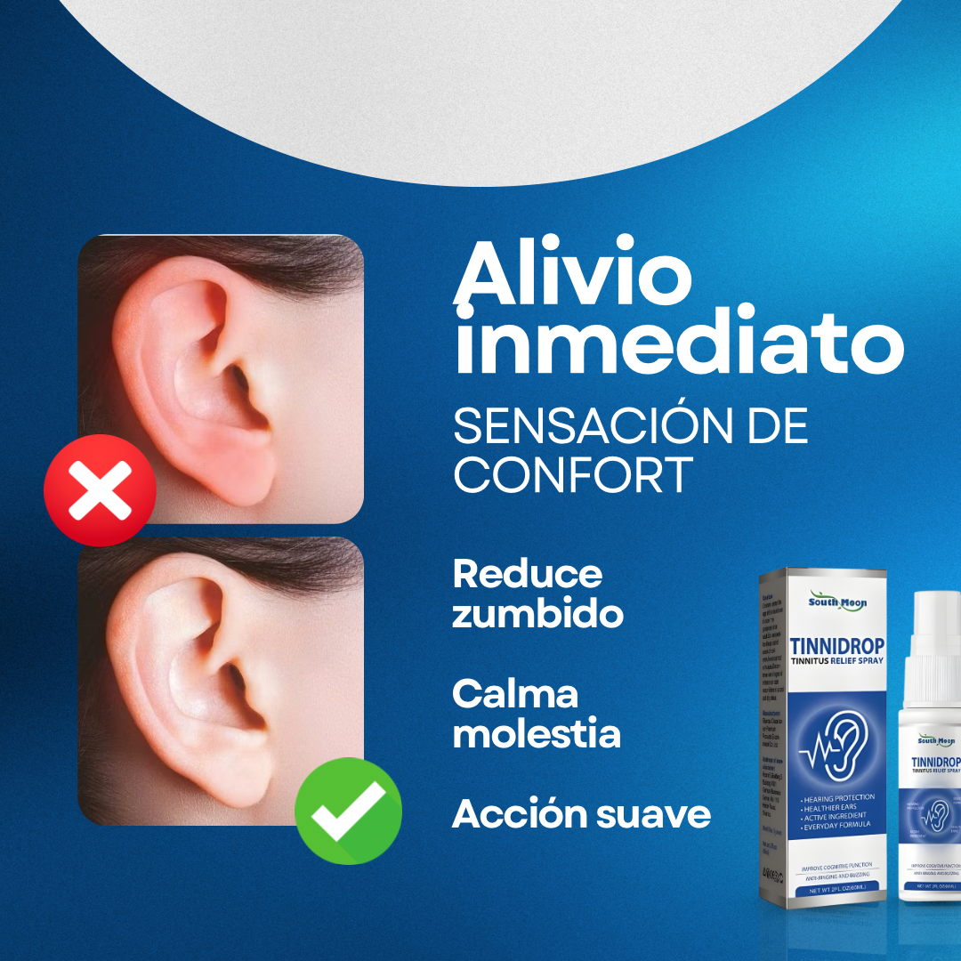 TinniDrop – Alivio para zumbido, limpieza de oído y fórmula suave | Compra 1 y llévate 2 GRATIS 🎁