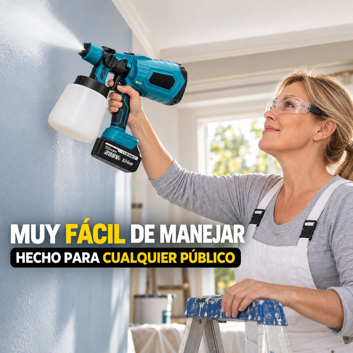 SprayMaster PRO™ – Pistola Inalámbrica de Pintura