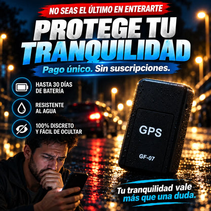 Mini GPS Espía | Rastreo en vivo, micrófono oculto y fijación magnética