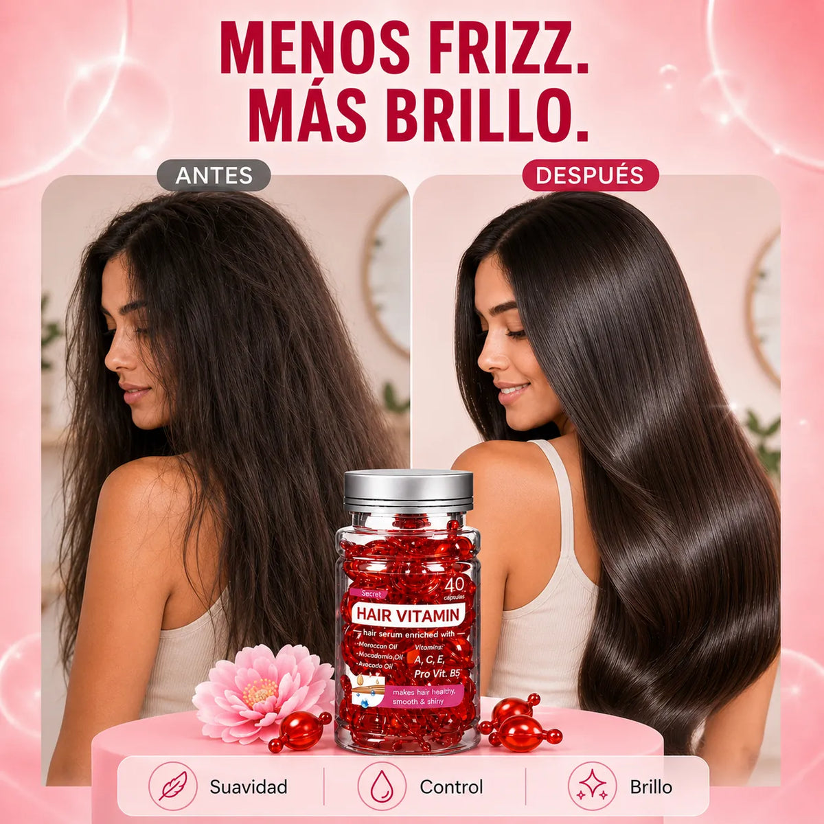 Hair Vitamin – Brillo, suavidad y menos frizz | Envío gratis