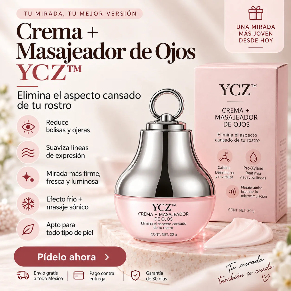 Crema + Masajeador de Ojos YCZ™ | Elimina el aspecto cansado de tu rostro