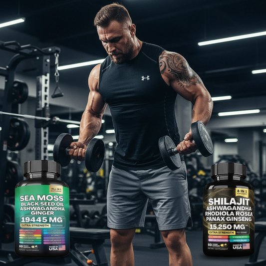 Combo Shilajit + Musgo Marino para mejorar el rendimiento y la vitalidad